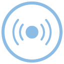 INVISIO Icons 128X128px Independent Audio Streams 72Dpi INV Blue RGB