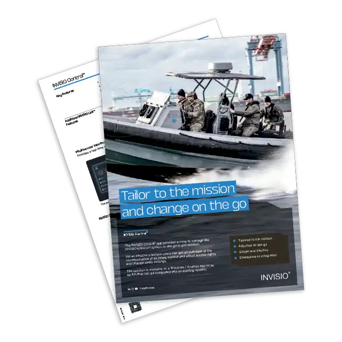 INVISIO Control™  App flyer