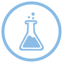 INVISIO Icons 128X128px Chemical 72Dpi INV Blue RGB