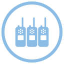 INVISIO Icons 128X128px Single And Multi Net Radio(S) 72Dpi INV Blue RGB