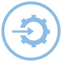 INVISIO Icons 128X128px Seamless Intergration 72Dpi INV Blue RGB